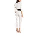 White Polyester Sleeveless Jacket