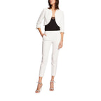 White Polyester Sleeveless Jacket