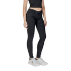 Black Cotton Skinny Jeans
