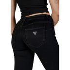Black Cotton Skinny Jeans