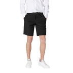 Black Polyamide Bermuda Shorts