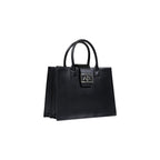 Black Polyester Handbag