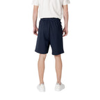 Blue Cotton Bermuda Shorts