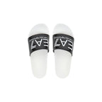 Black And White Pvc Slippers
