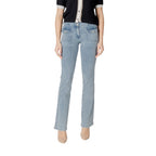 Blue Cotton Skinny Jeans
