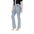 Blue Cotton Skinny Jeans
