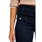 Blue Cotton Skinny Jeans