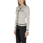 Cream Viscose Cardigan