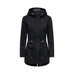Black Polyester Parka