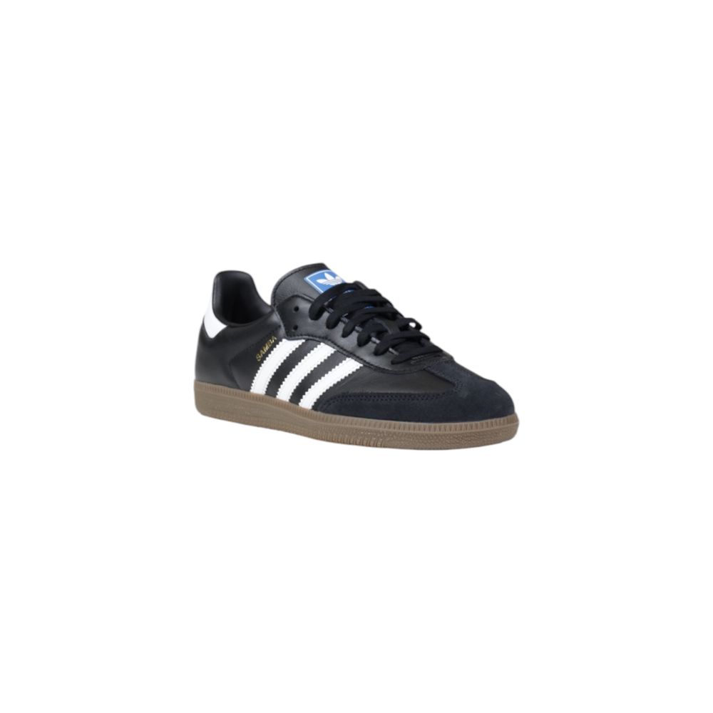 Black Leather Athletic Sneakers