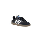 Black Leather Athletic Sneakers