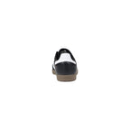 Black Leather Athletic Sneakers