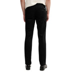 Black Cotton Casual Pants