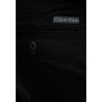 Black Cotton Casual Pants