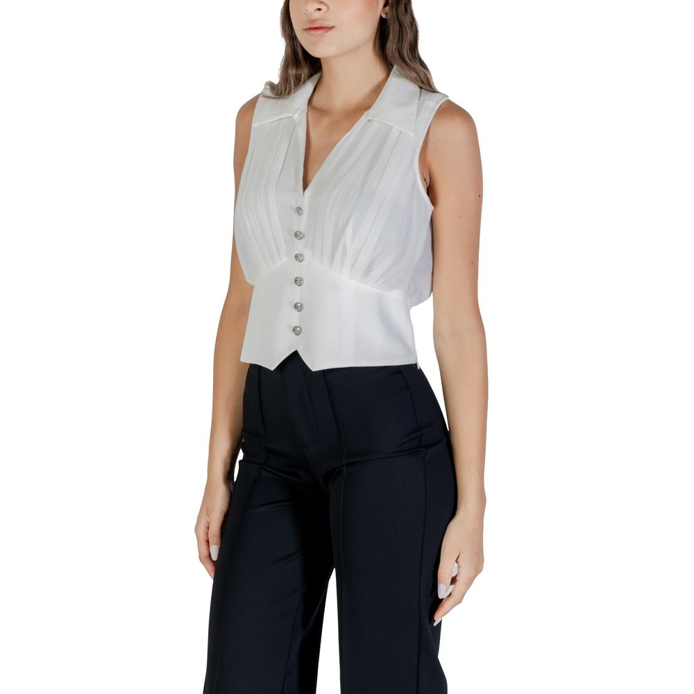 White Polyester Blouse