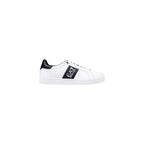 Black And White Leather Low Top Sneakers