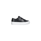Black Leather Low Top Sneakers