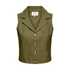 Green Cotton Waistcoat