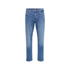 Blue Cotton Relaxed Fit Jeans