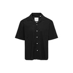 Black Cotton Shortsleeve Shirt