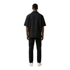 Black Cotton Shortsleeve Shirt