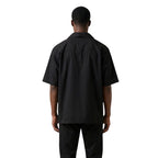 Black Cotton Shortsleeve Shirt