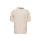 Beige Tencel Shortsleeve Shirt