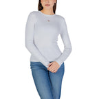 White Cotton Long Sleeve T-Shirt