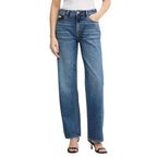 Blue Cotton Mom Jeans