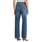 Blue Cotton Mom Jeans
