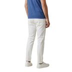 Beige Cotton Skinny Jeans