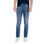 Blue Cotton Skinny Jeans