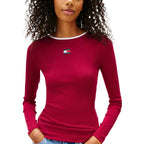Bordeaux Recycled Cotton Long Sleeve T-Shirt