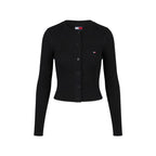 Black Organic Cotton Cardigan