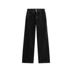 Black Recycled Cotton Bootcut Jeans