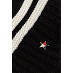 Black And White Recycled Wool Cap (Baseball Hat)