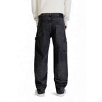 Black Recycled Cotton Relaxed Fit Jeans