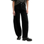 Black Recycled Cotton Bootcut Jeans