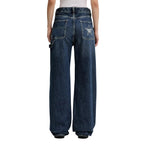 Blue Cotton Mom Jeans
