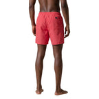 Orange Polyester Swim Shorts