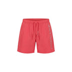 Orange Polyester Swim Shorts