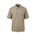 Beige Cotton Shortsleeve Shirt