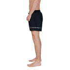 Bicolor Polyester Swim Shorts
