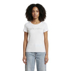 White Elastane T-Shirt
