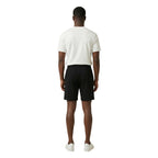 Black Cotton Bermuda Shorts