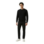 Black Cotton Skinny Pants
