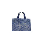 Blue Cotton Handbag