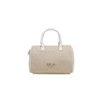 Beige Polyester Handbag