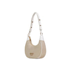 Beige Polyester Handbag