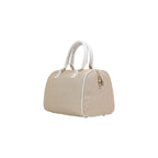 Beige Polyester Handbag